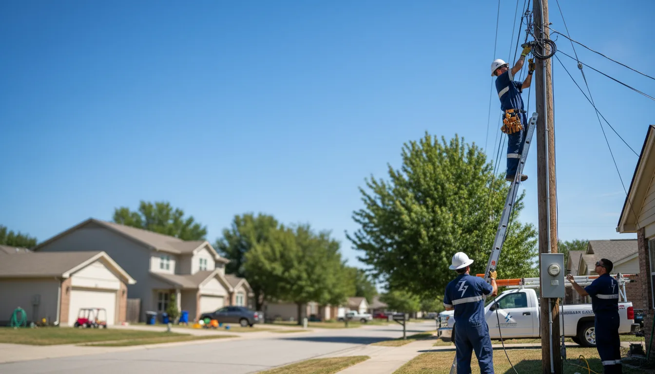 Residential electrician providing installation services in Lisco, NE
